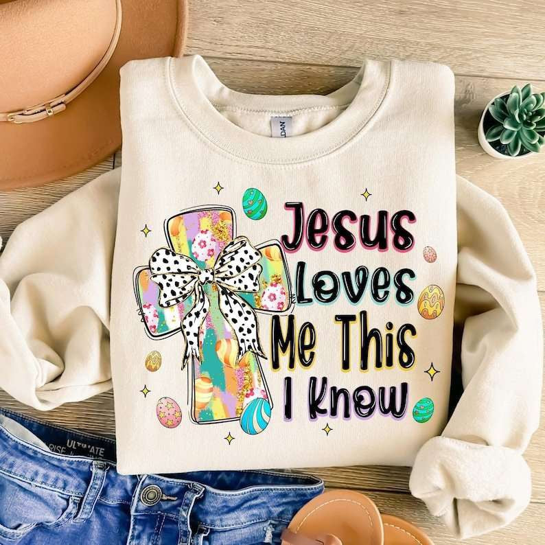 Jesus loves me this I know 77646 DTF transfer