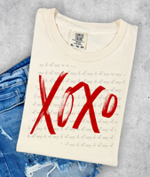 Xoxo Red Stroke 56345 DTF transfers