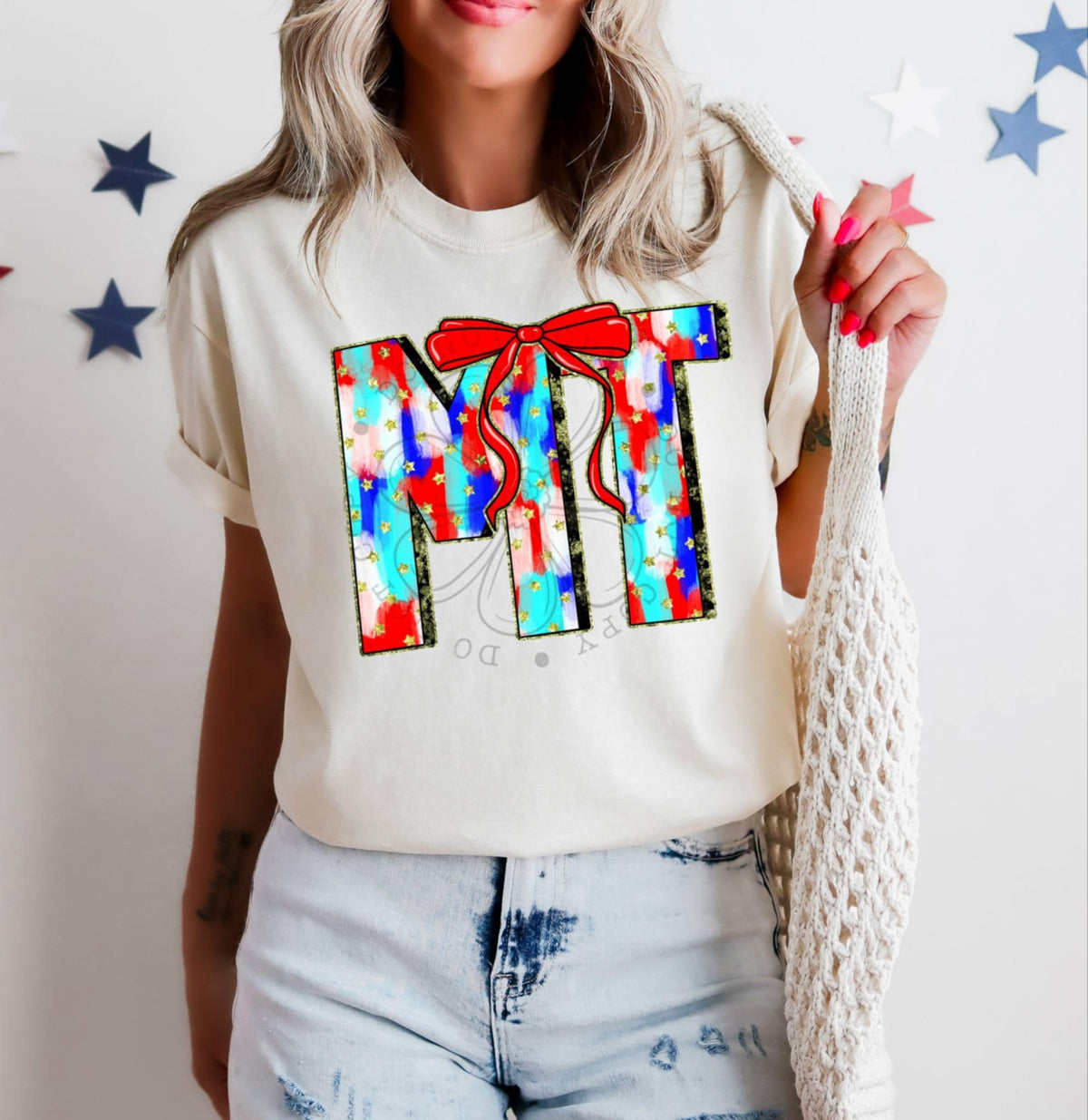 Patriotic brushstroke states DTF transfers