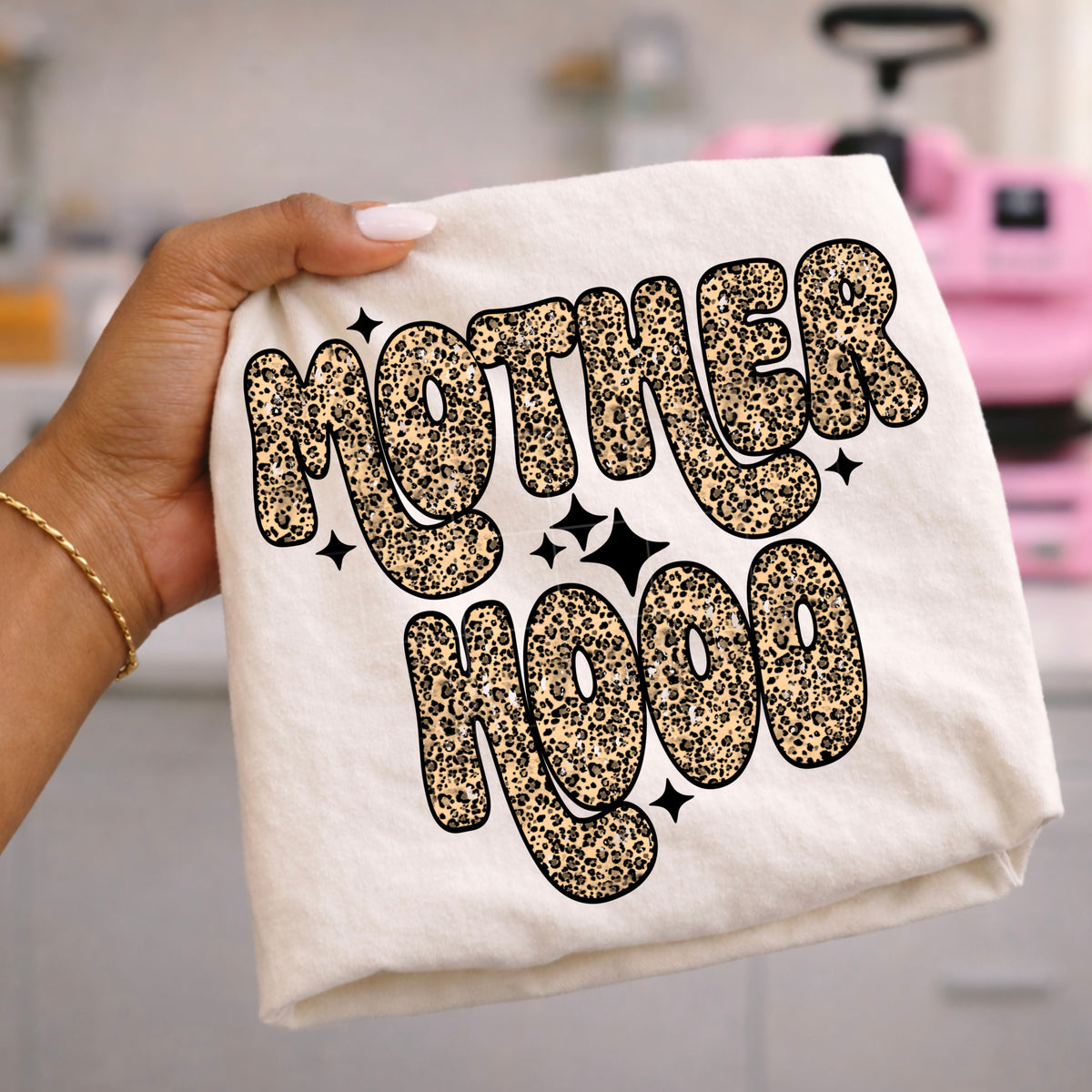 Motherhood leopard print (CSC) DTF Transfer
