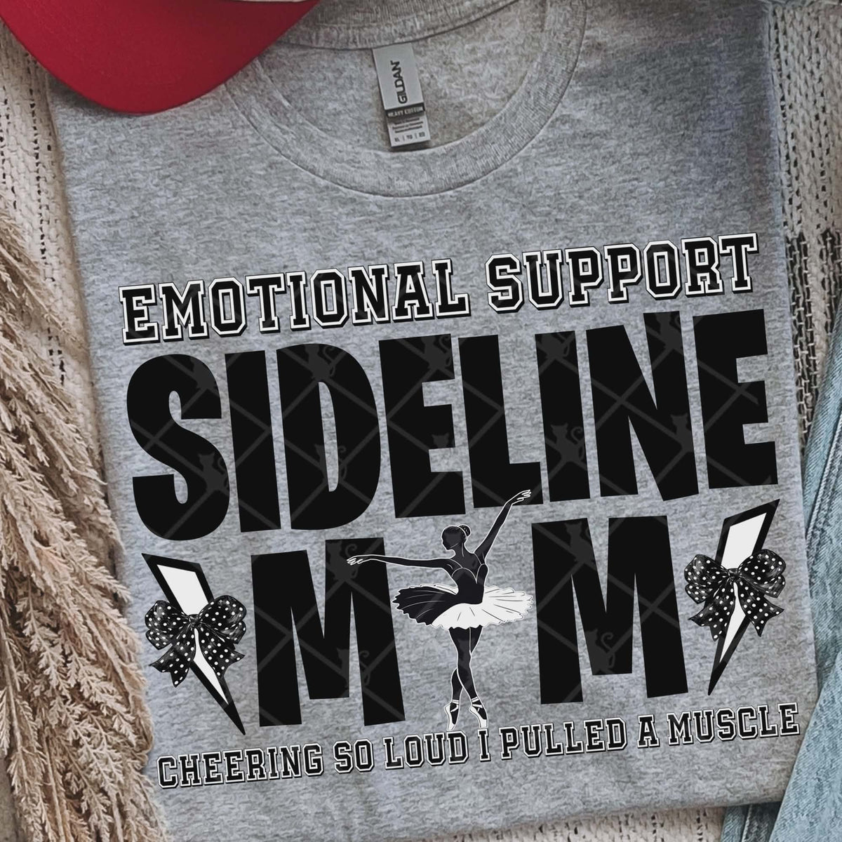 Sideline Mom dance with bows  (Ttd) DTF Transfer