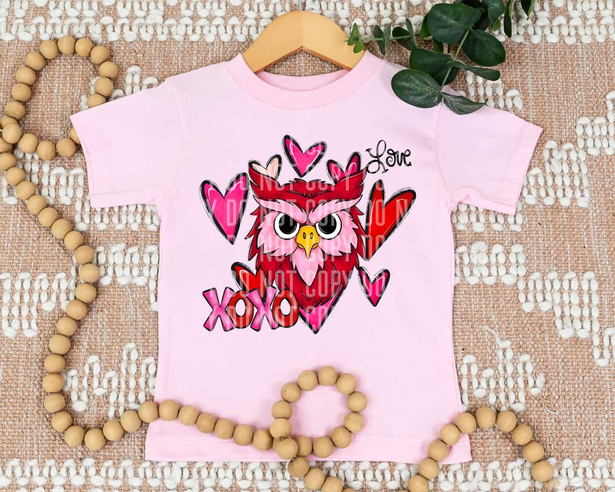 Xoxo red owl (caplinger) 73361 DTF transfer
