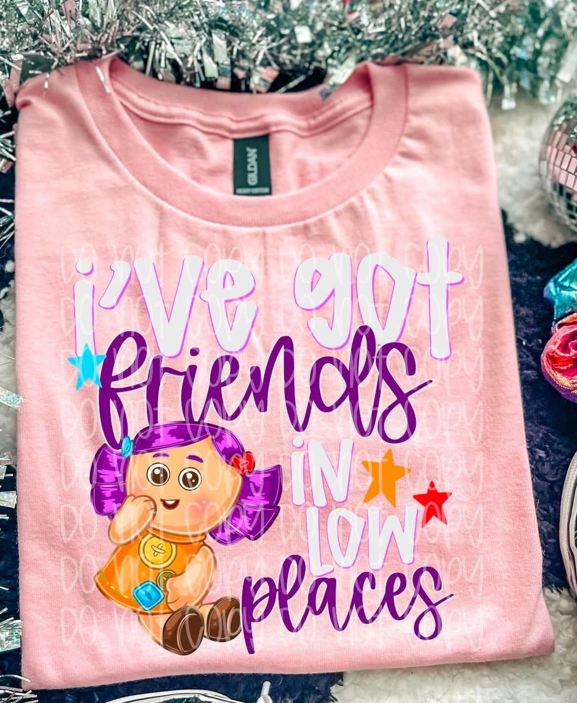 I’ve got friends in low places purple hair doll (SSD) DTF Transfer
