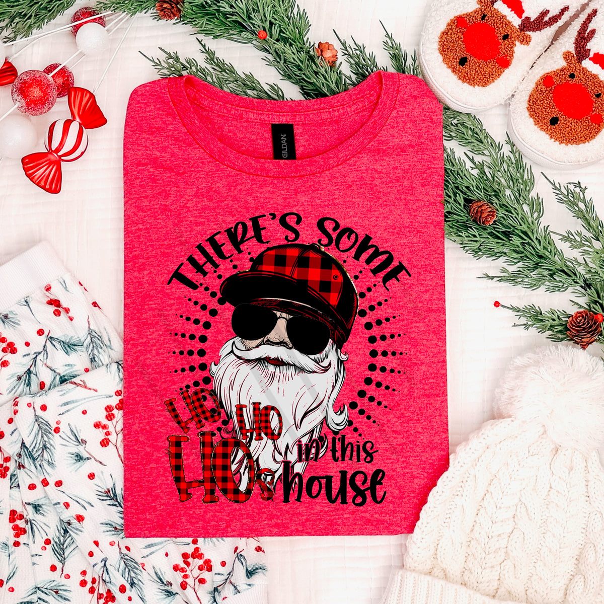 There’s some hoes in this house Santa 113876 DTF Transfer