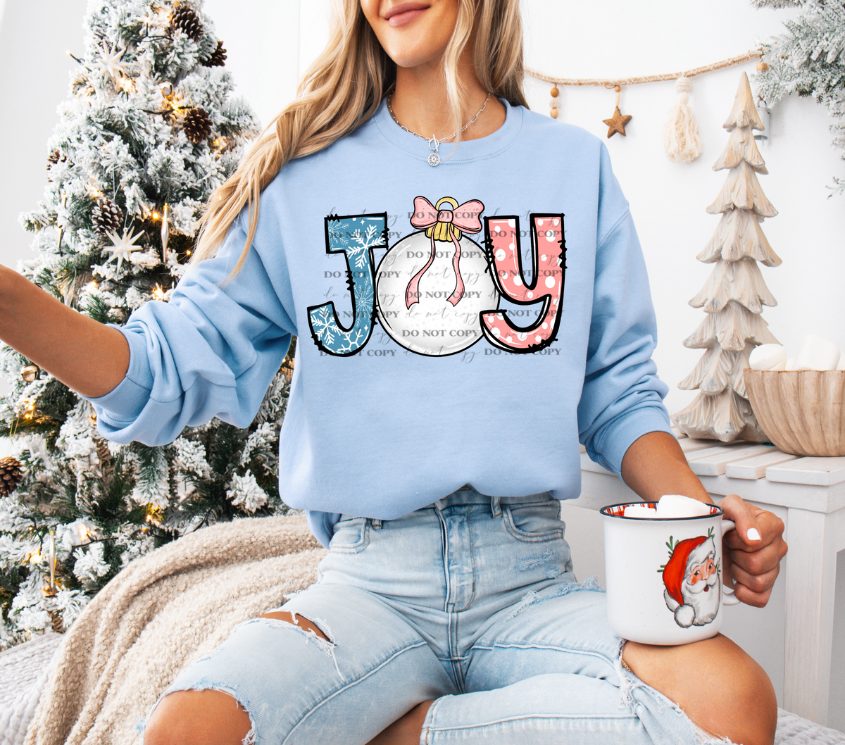 Joy blue and pink 67397 DTF transfer