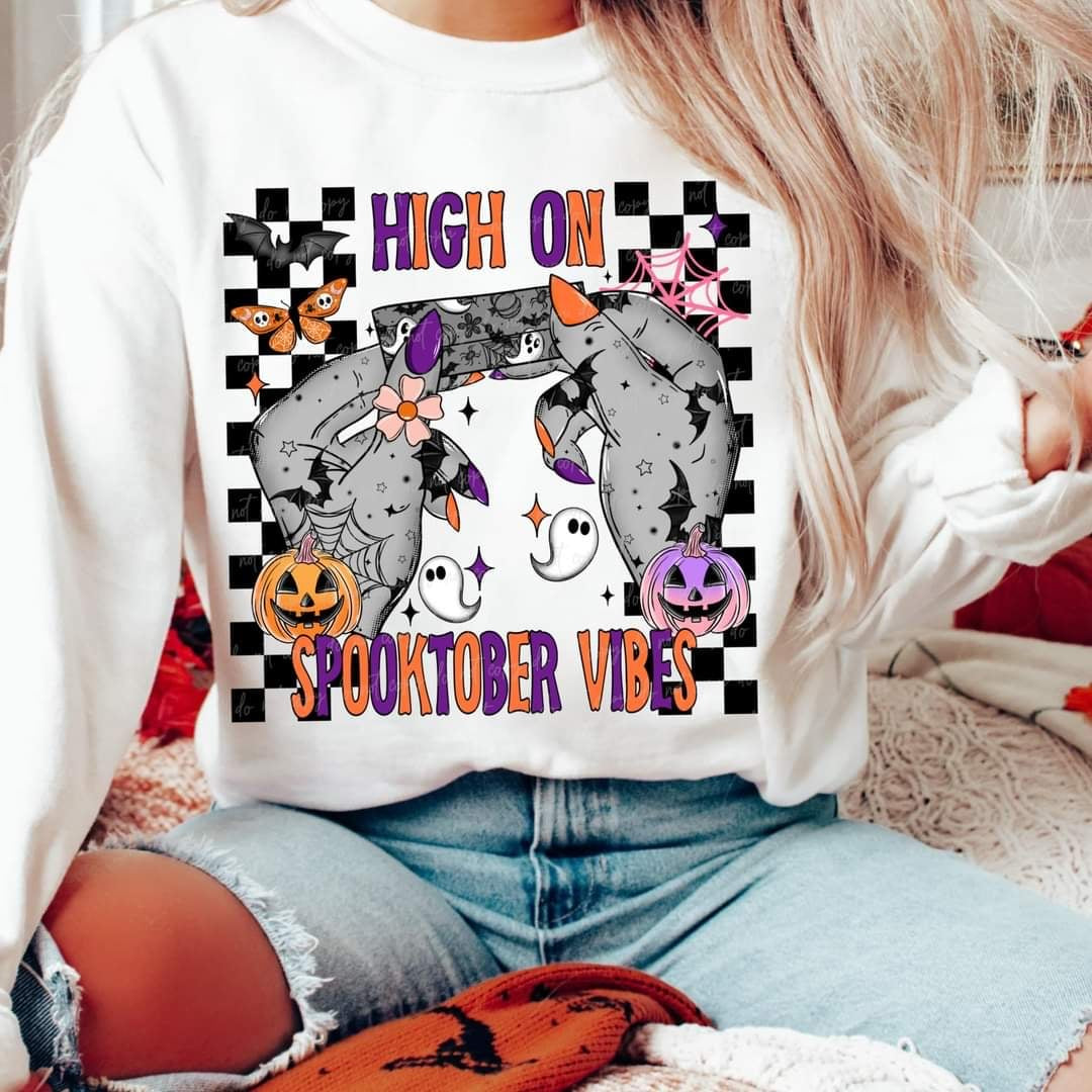 High on spooktober vibes (VIRGO) 58502 DTF transfer