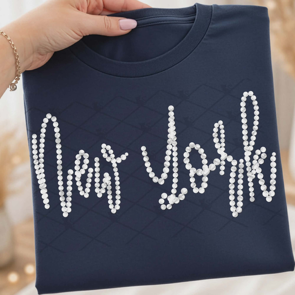 New York faux beads (TTD) DTF Transfer