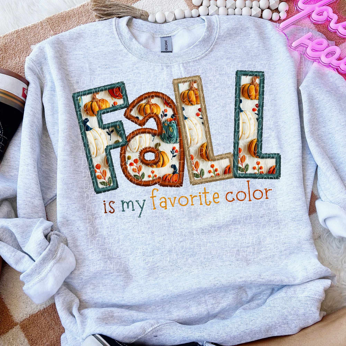 Fall is my favorite color skinny font (CITY) 62339 DTF transfer