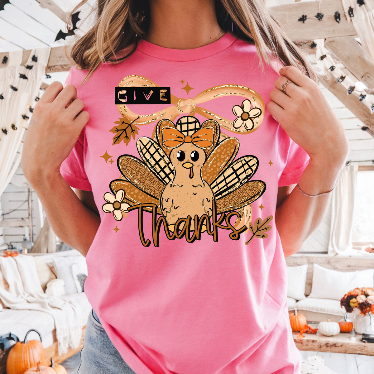 Give thanks turkey (CSC) DTF Transfer