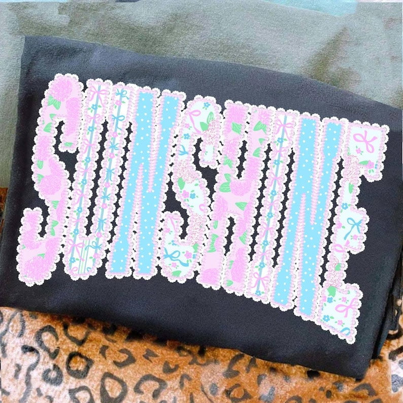 Sunshine lace Sunday Special DTF transfer