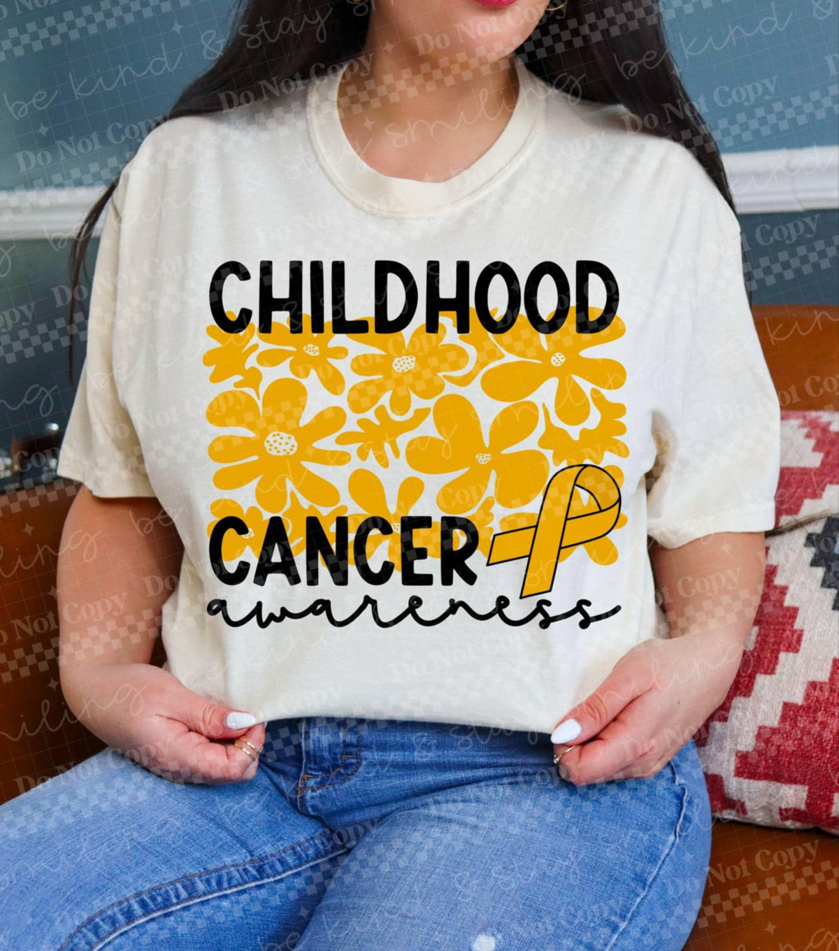 Childhood cancer awareness 106015 DTF transfer