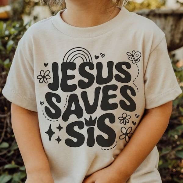 Jesus saves sis (KARTA) 62964 DTF transfer