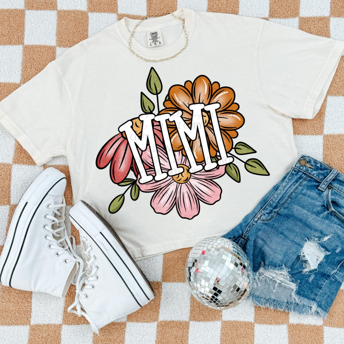 Mimi flowers (ABD) 93163 DTF transfer