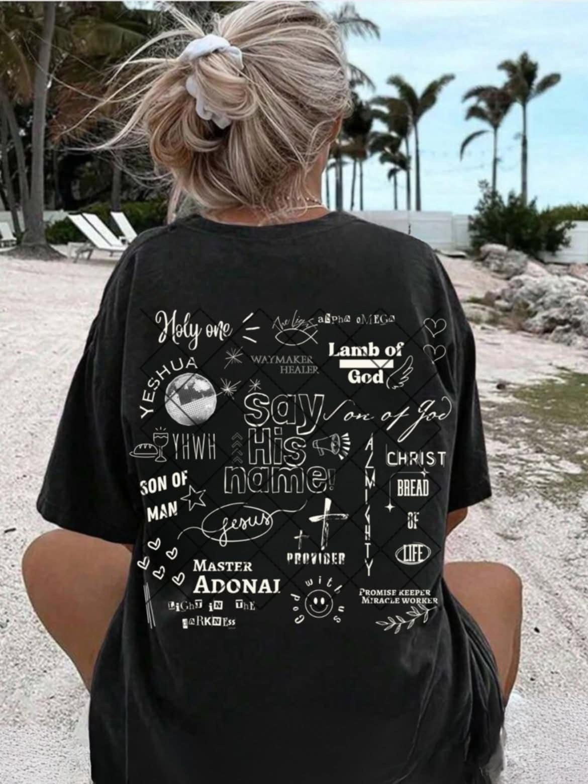 Say his name WHITE 106751 DTF transfer