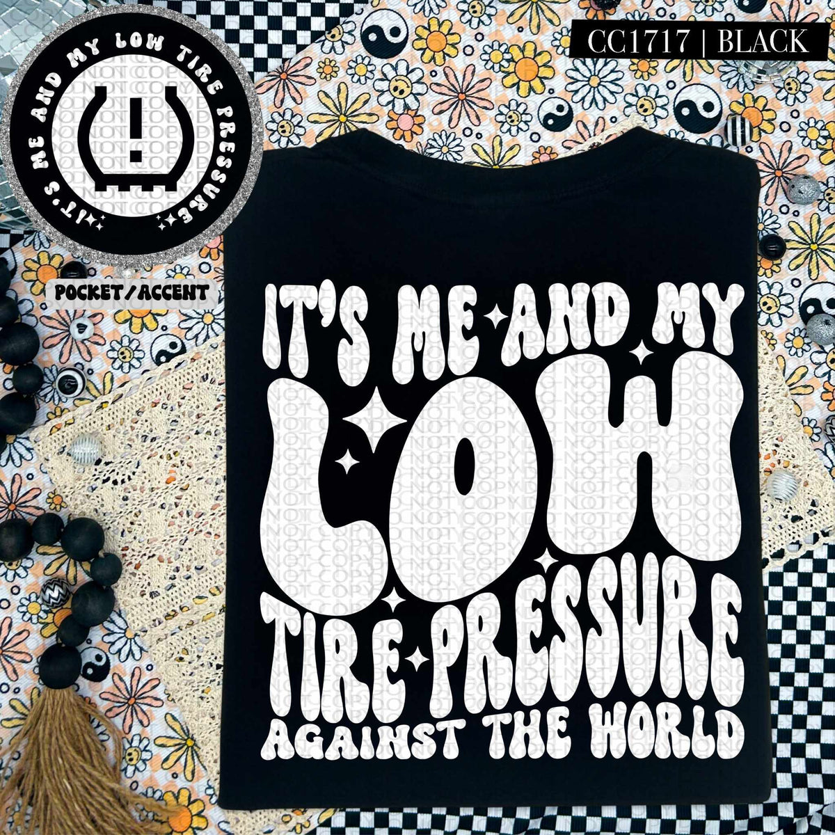 It’s me and my low tire pressure against the world WHITE BACK (HW) 84672 DTF transfer