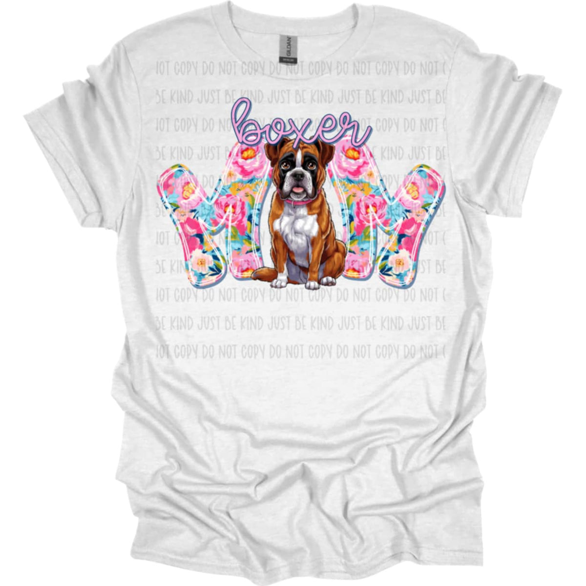 Boxer mom spring florals (SSD) 92487 DTF transfer