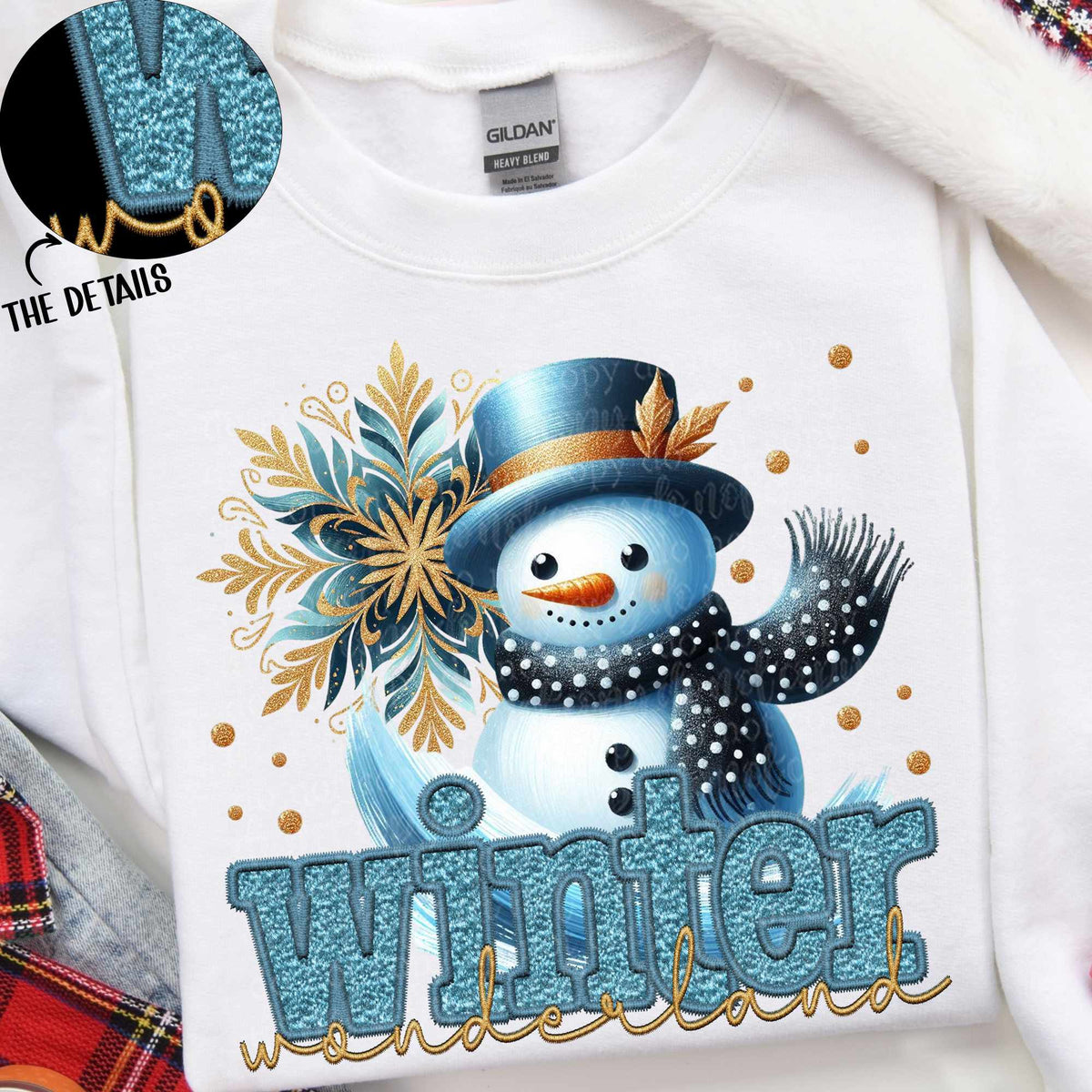 Winter wonderland snowman (TTD) 67027 DTF transfer