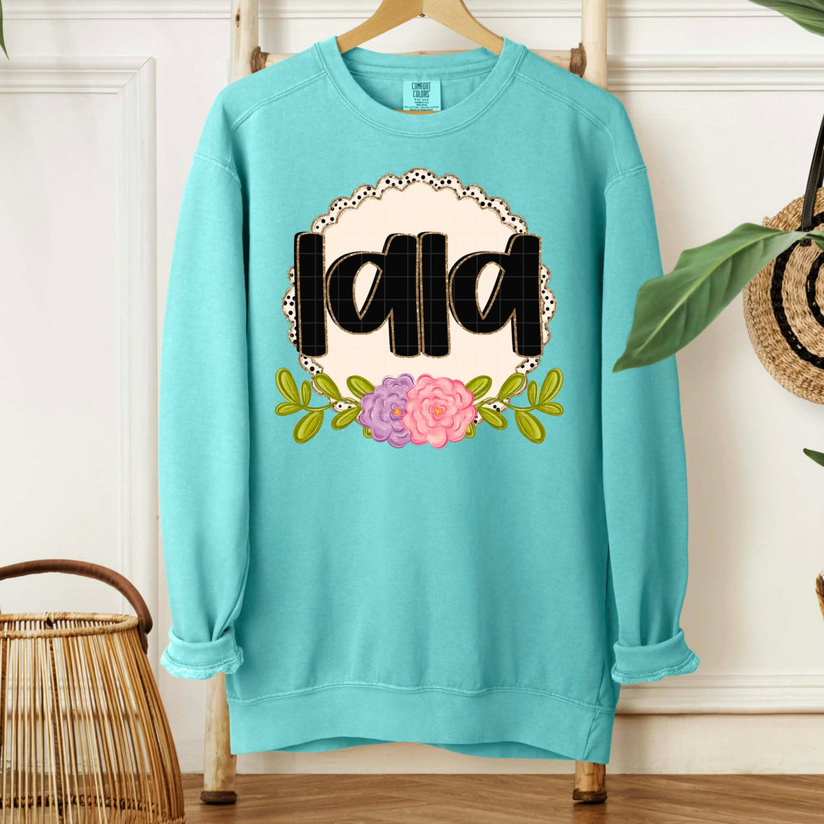 Lala circle and flowers (SDD) DTF Transfer