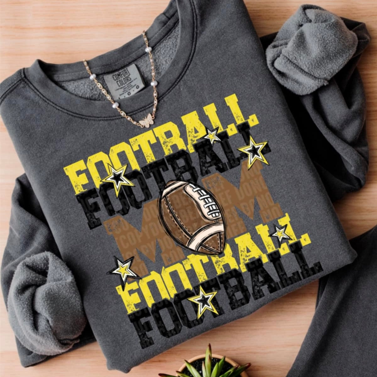 Football Mom SDD yellow/black