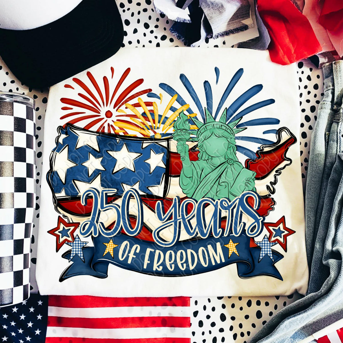 250 years of freedom Sunday Special DTF transfer