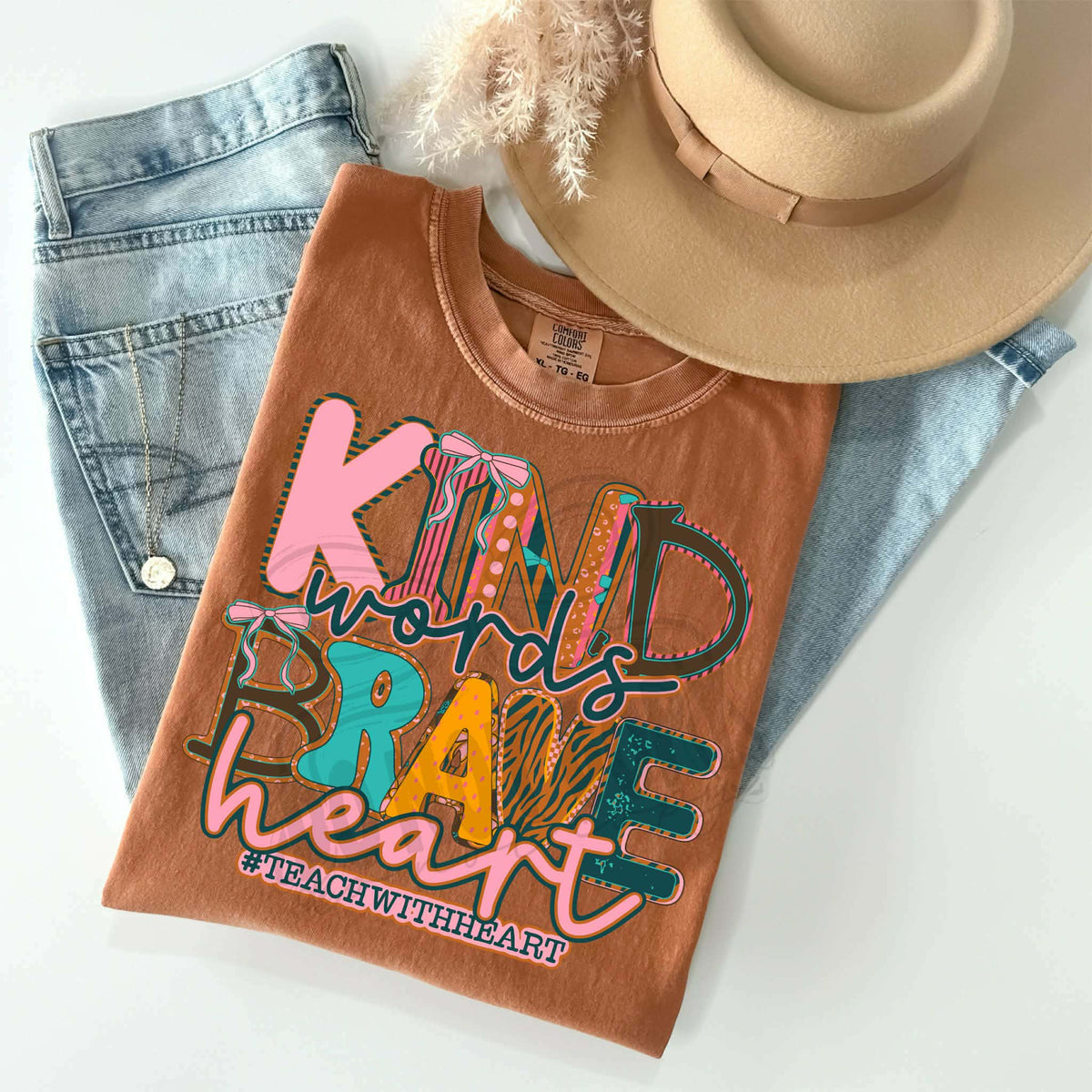 Kind words brave heart Sunday special DTF transfer