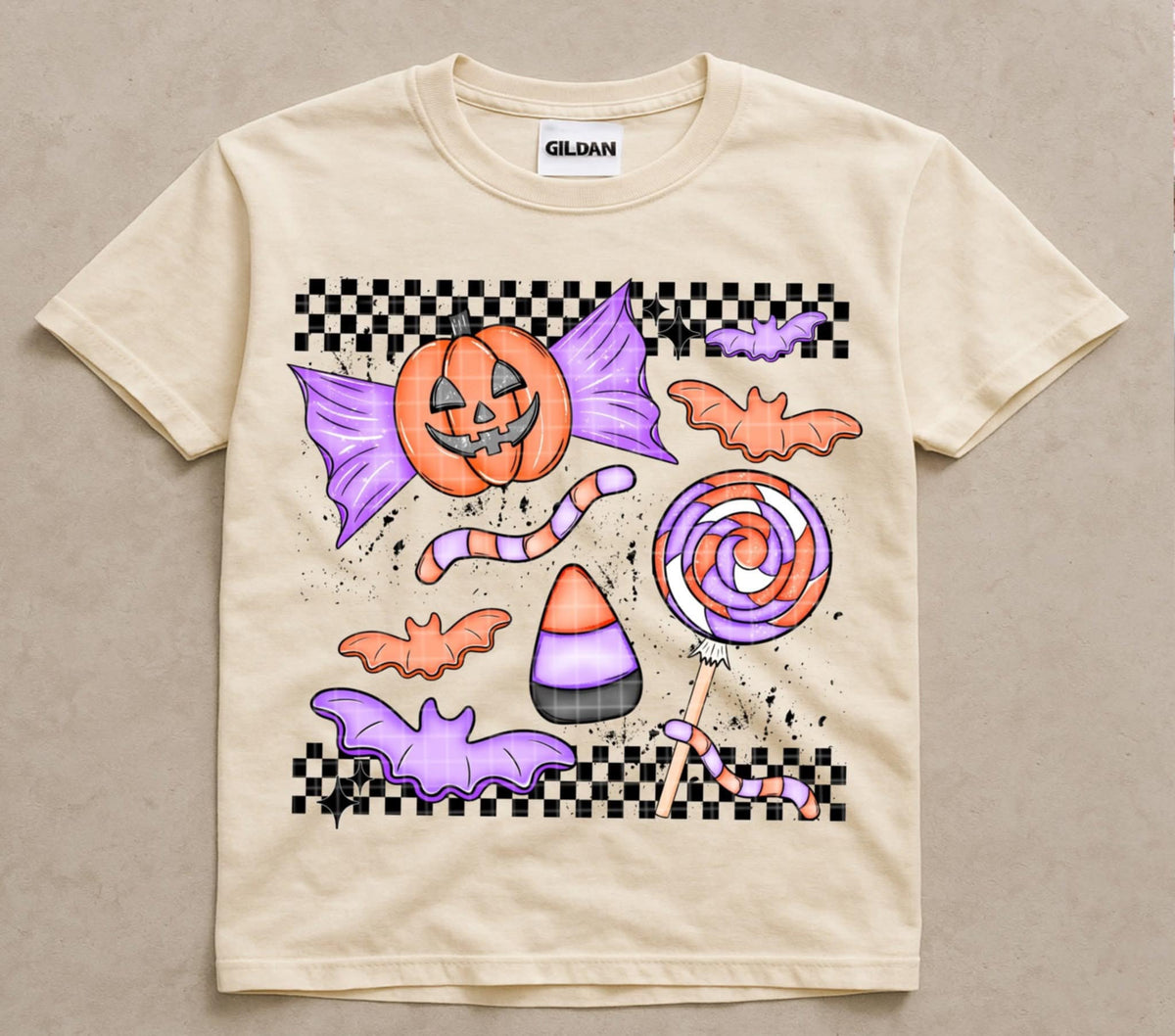 Checker candy (Linda) DTF Transfer