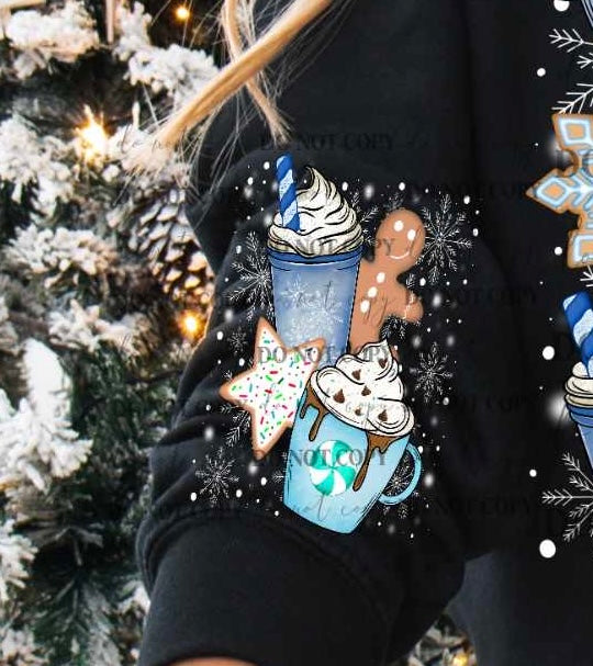 Blue latte sleeve 62757 DTF transfer