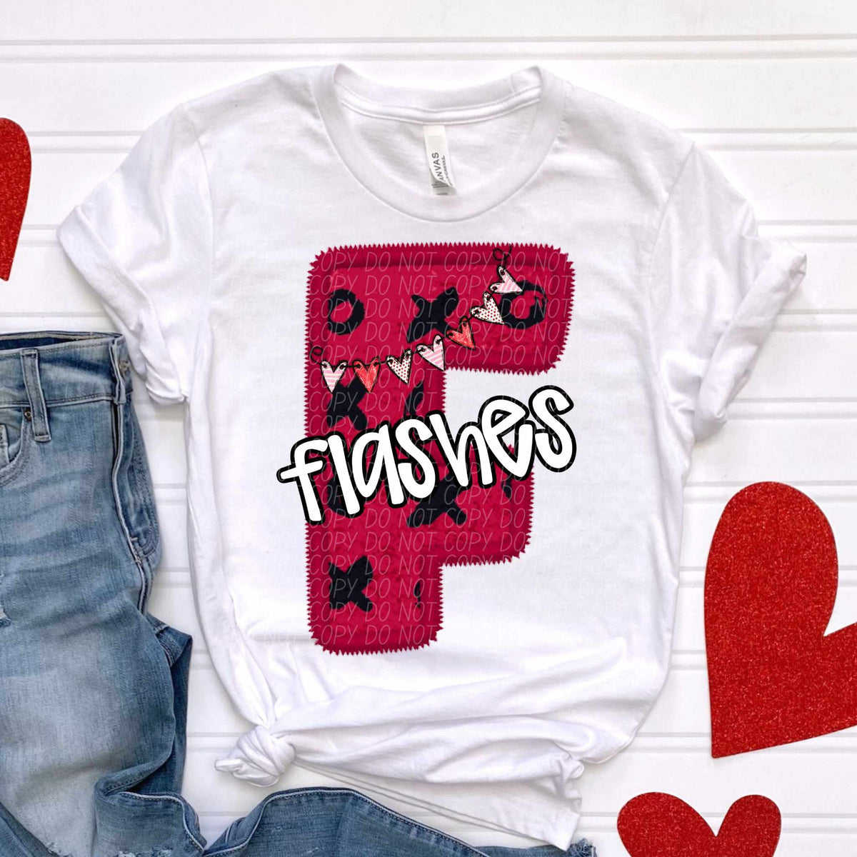 F flashers valentine (CITY) 77962 DTF transfer