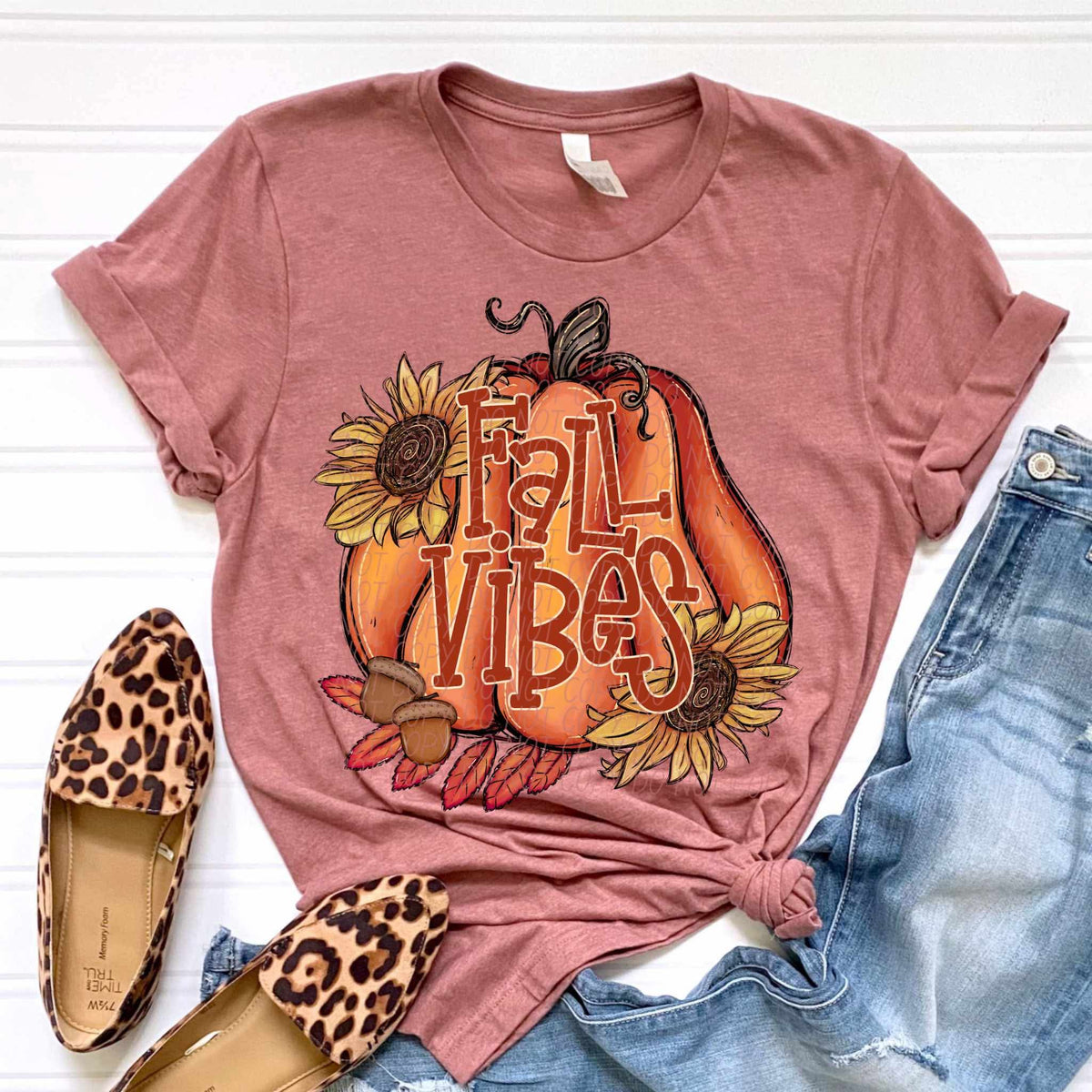 Fall vibes pumpkin city DTF transfer