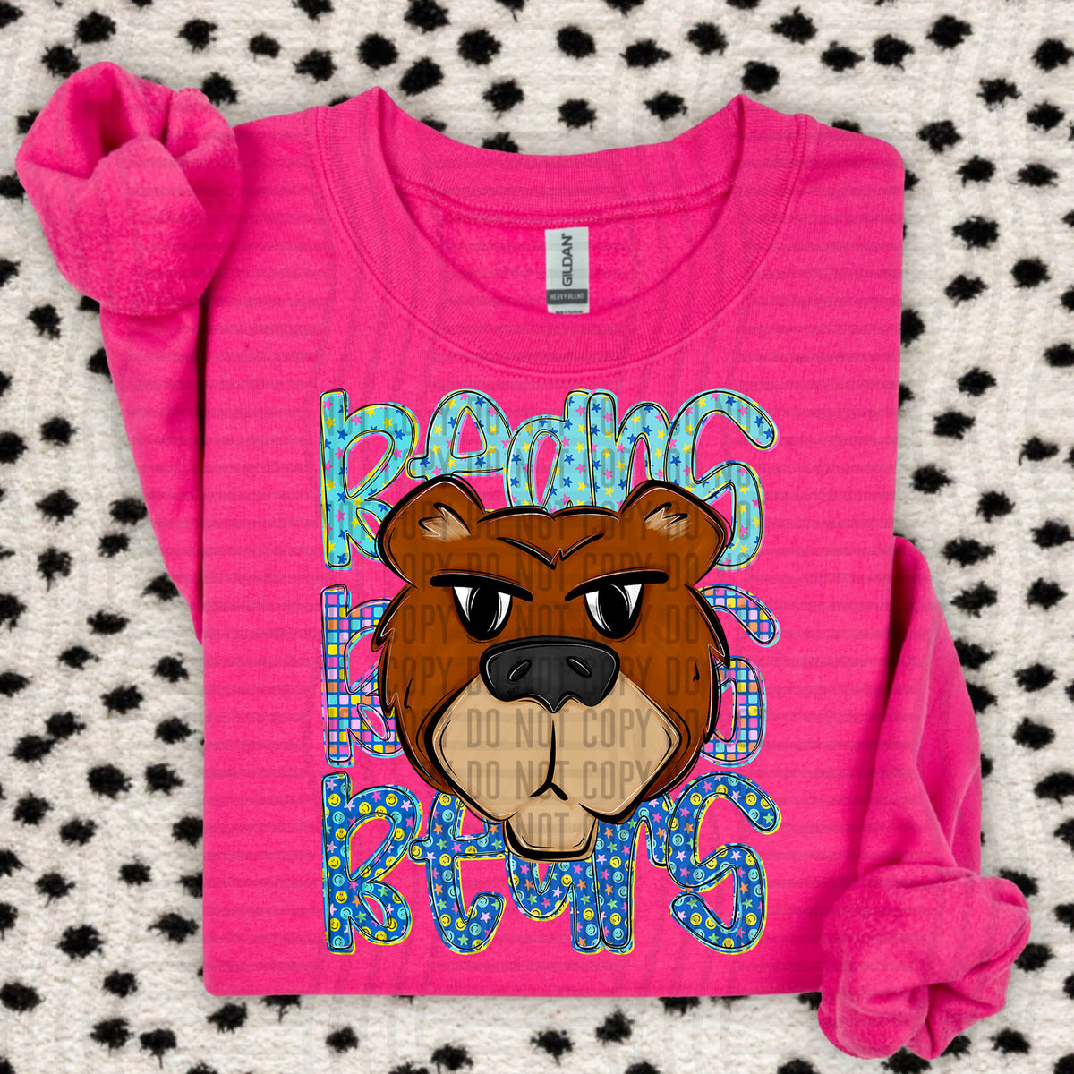 bears light brown chaos stacked (Caplinger) DTF Transfer