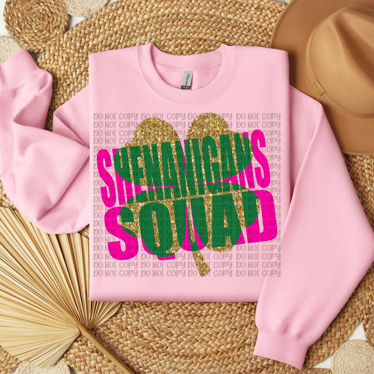 Shenanigans squad pink and gold (VP) 80718 DTF transfer