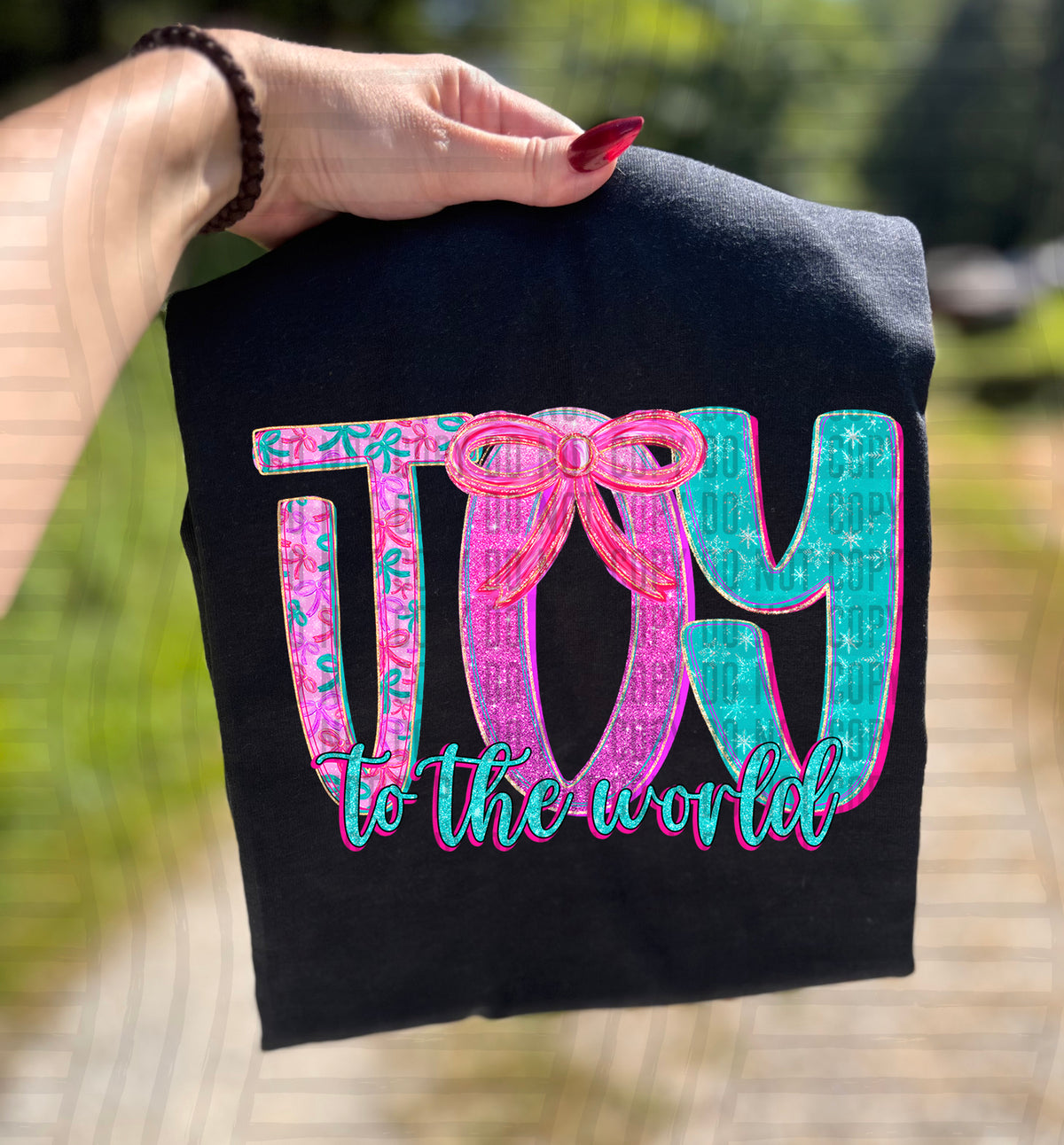 Joy to the world bow (caplinger) DTF transfer