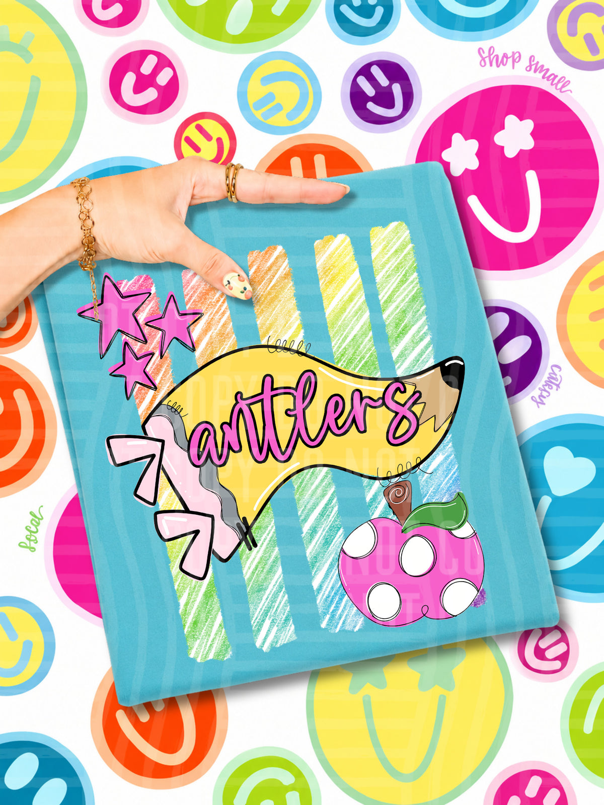antlers pencil flag (CAPLINGER) DTF Transfer
