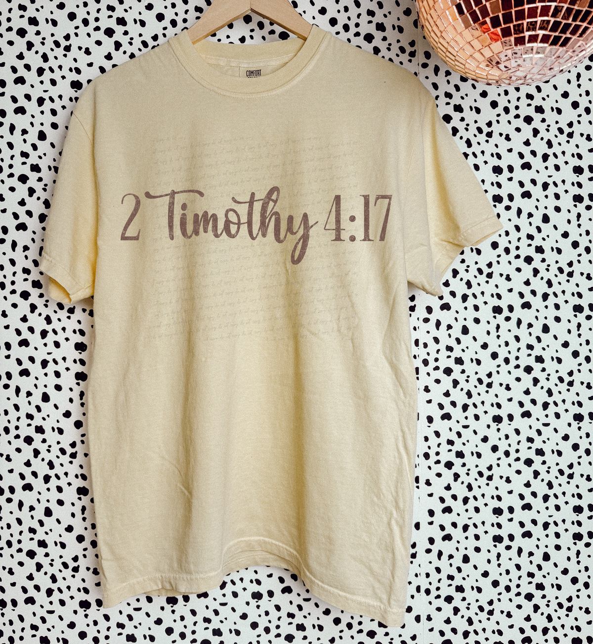 2 Timothy 4:17 Brown Font 111459 DTF transfer