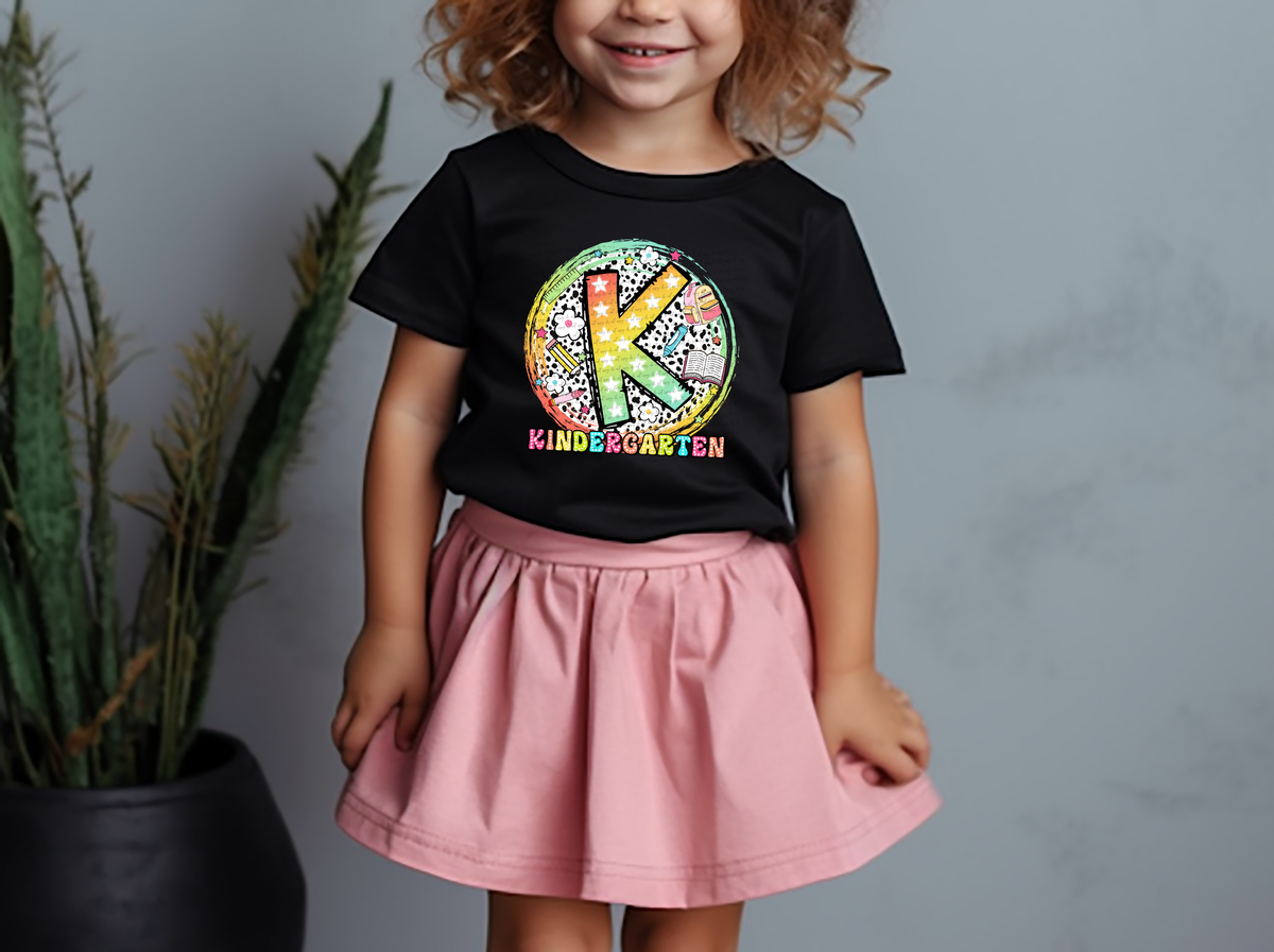 Kindergarten dalmatian circle DTF transfer