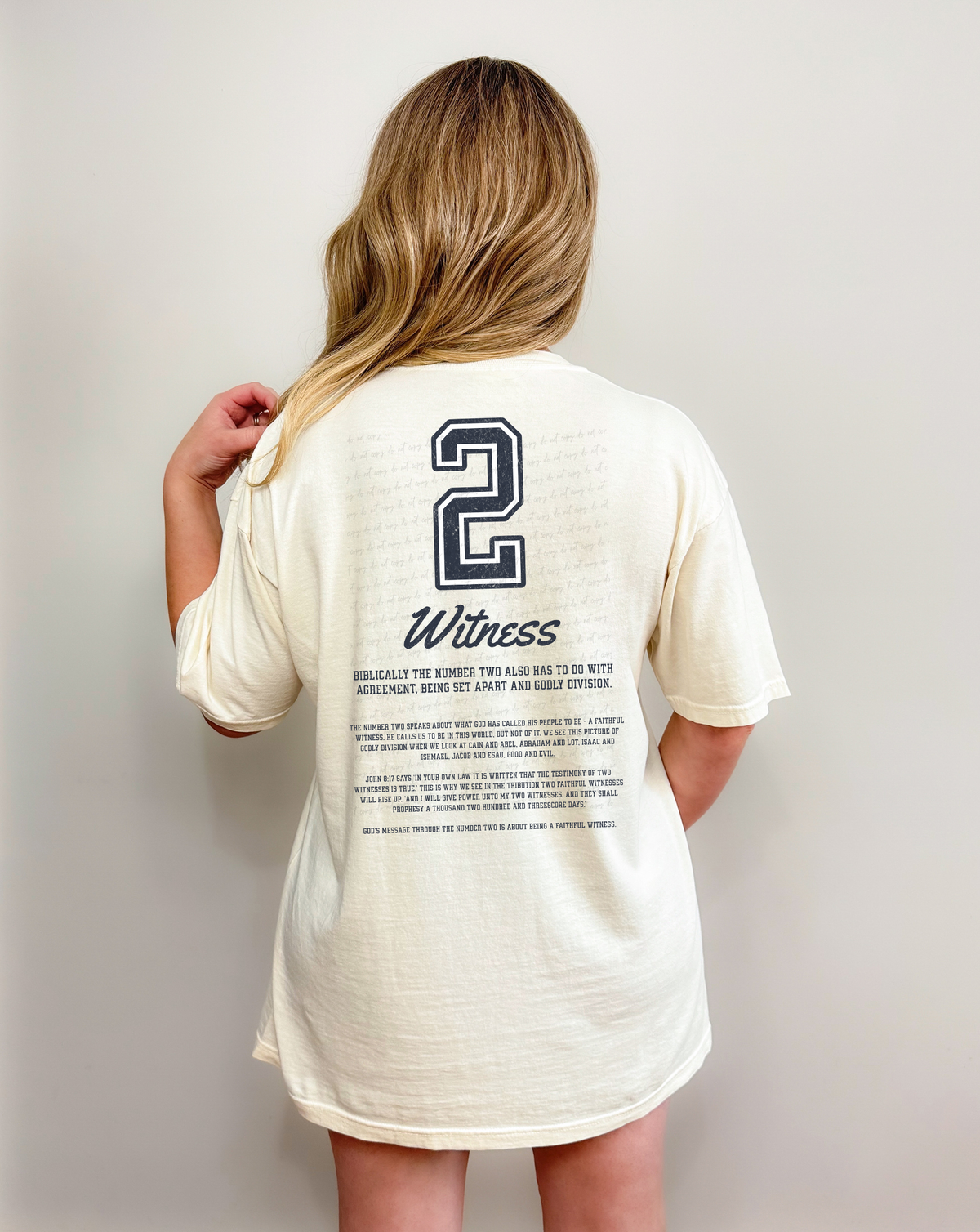 2 Witness Varsity (Back Print) 76971 DTF Transfer