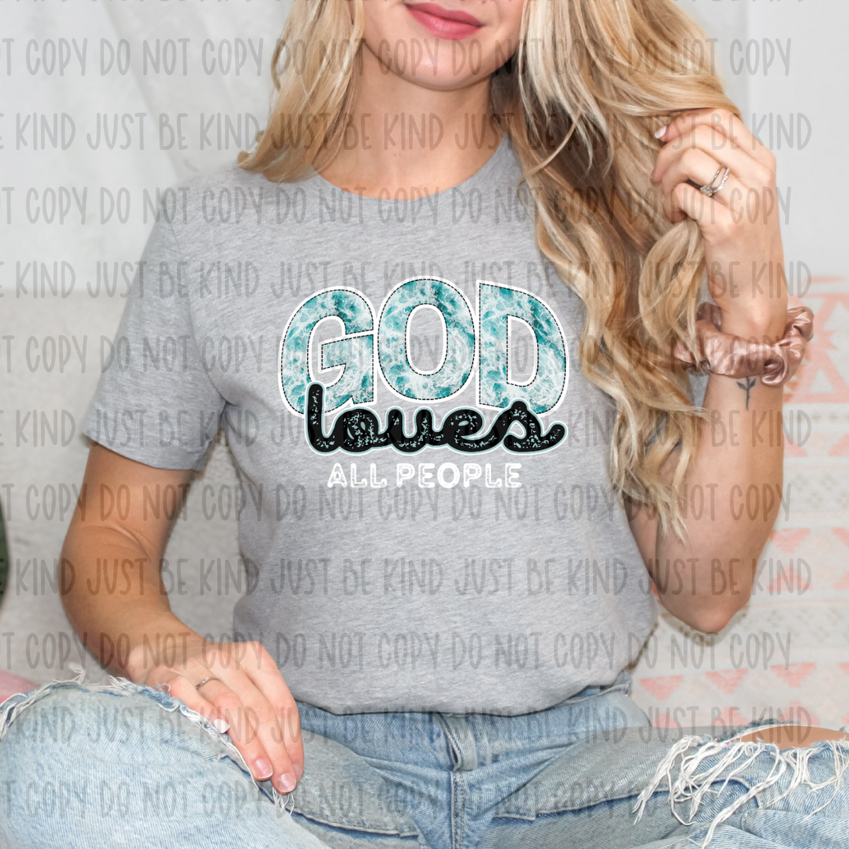 GOD Loves People (Revel) 72465 DTF Transfer