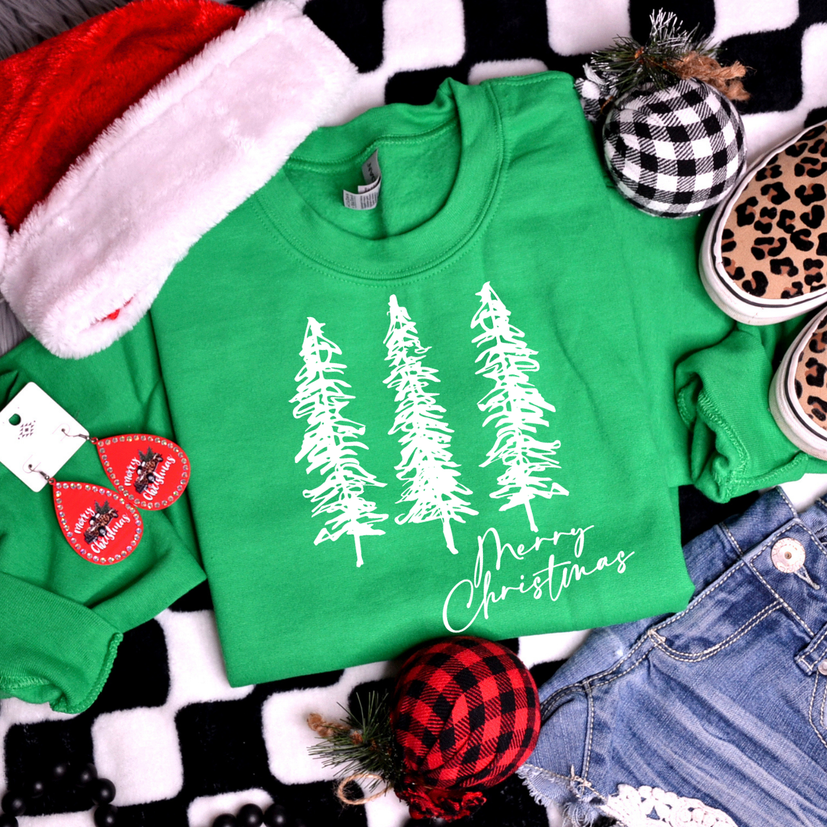 Merry Christmas (WHITE) DTF Transfer