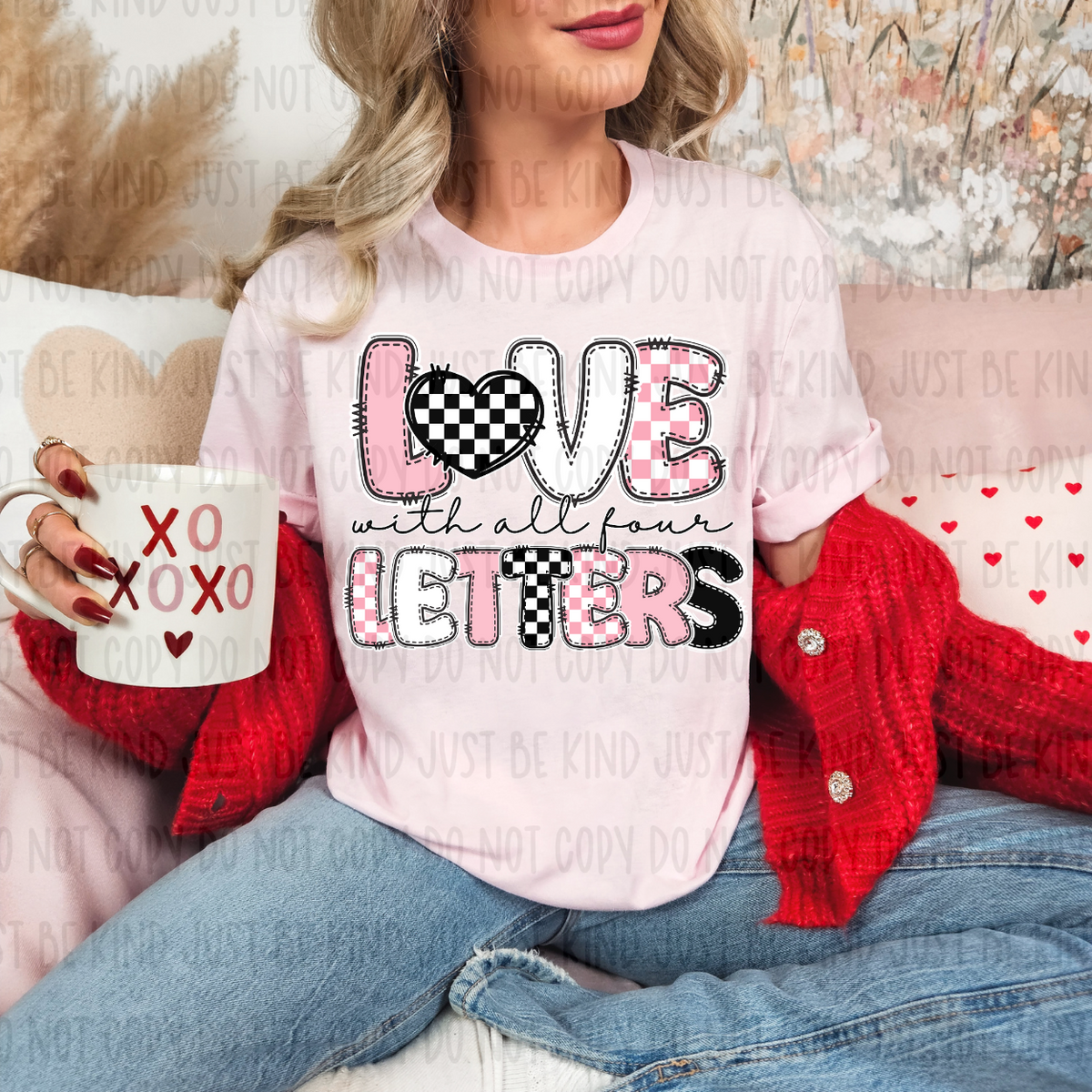 Love With All The Four Letters (Revel) 72638 DTF Transfer