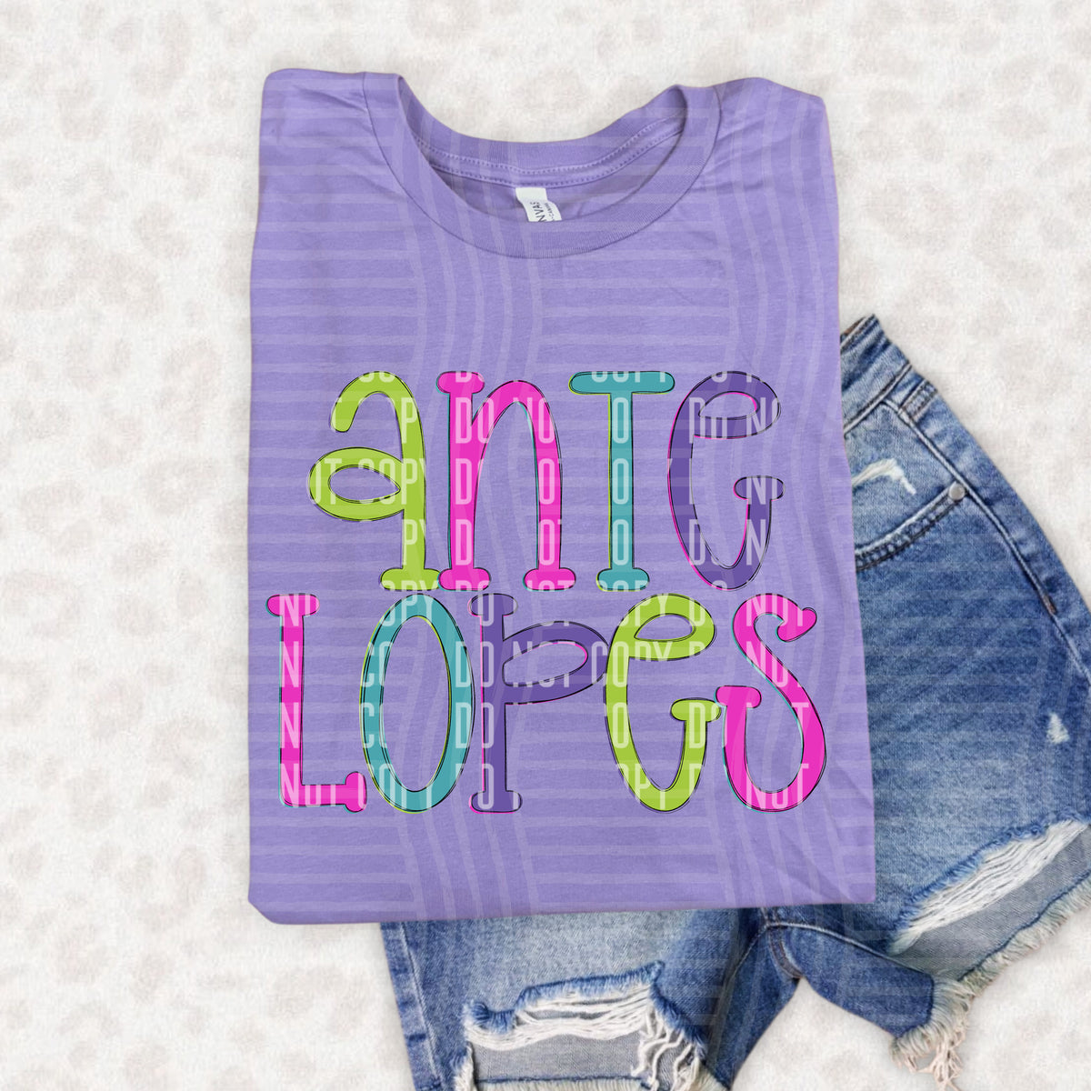 Antelopes Rainbow Bold Mascot (Caplinger) DTF Transfer