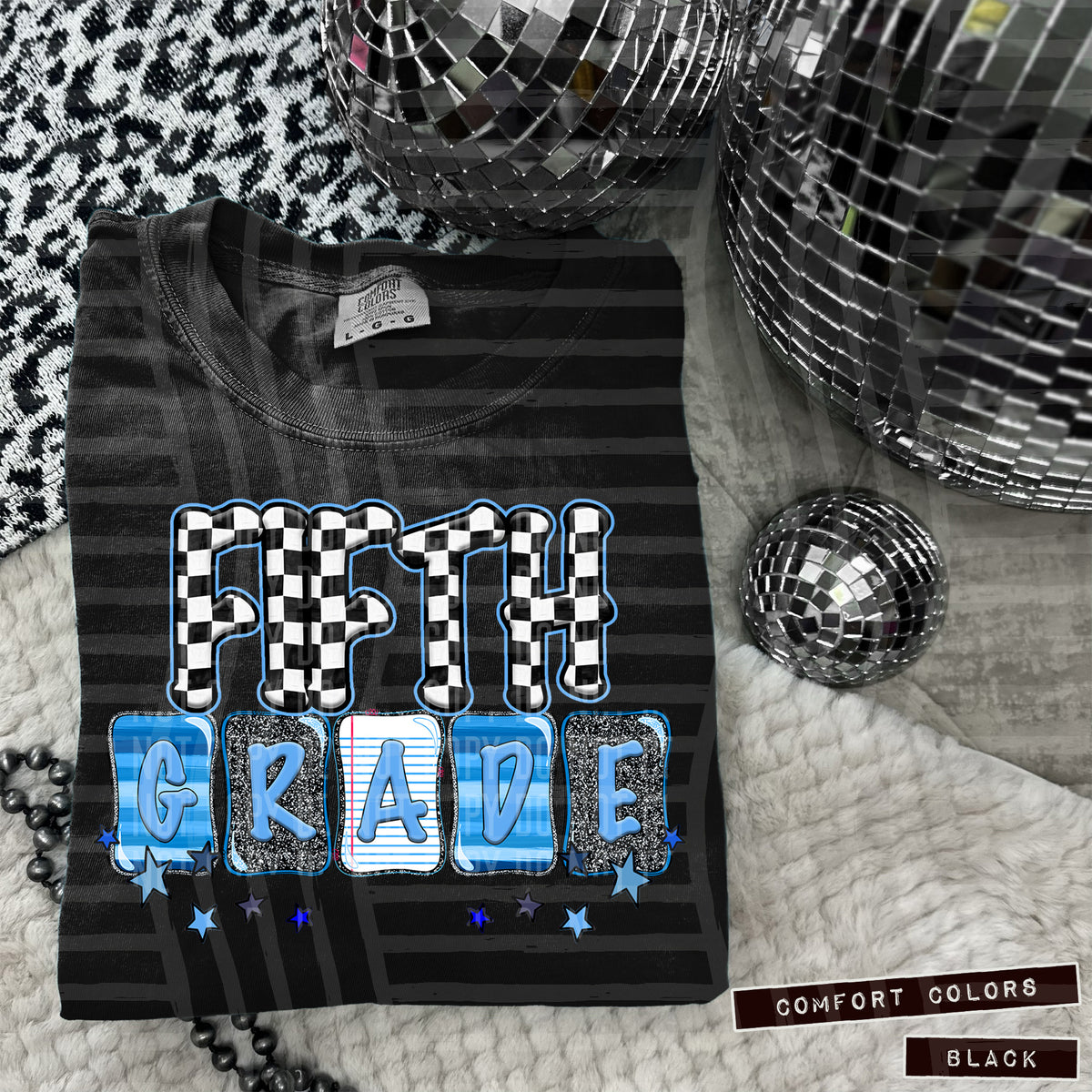 Fifth Grade blue (Caplinger) DTF transfer