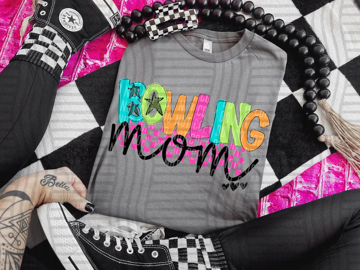 Bowling mom checkmate starburst (Caplinger) DTF Transfer