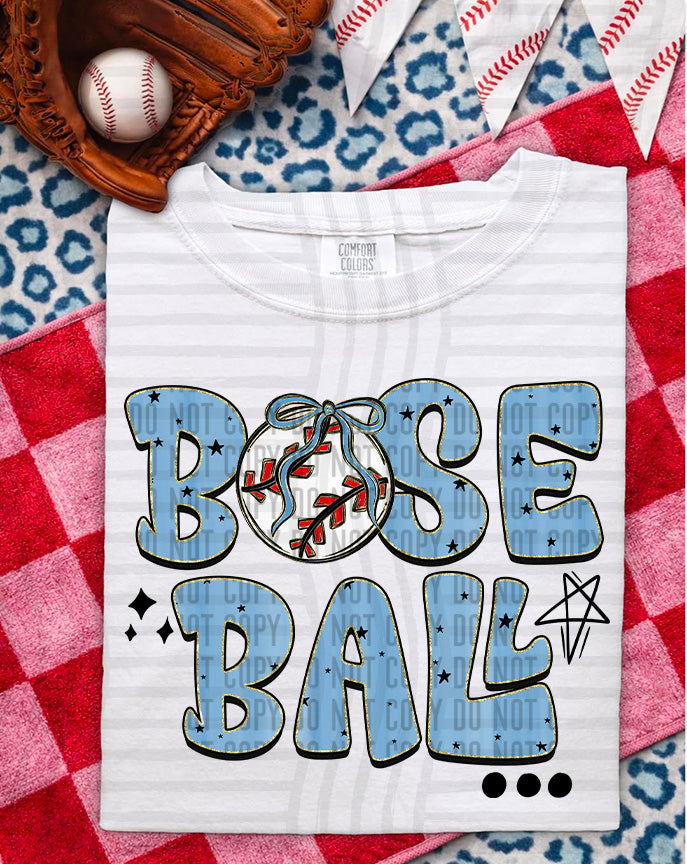 Baseball T Blue (Caplinger) DTF Transfer