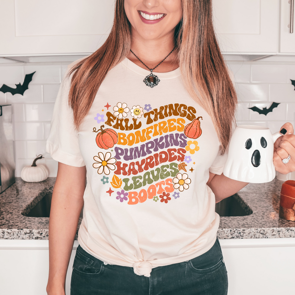Fall Things (Bonfires, Pumpkins, Hayrides, Leaves, Boots) 3076 DTF TRANSFER