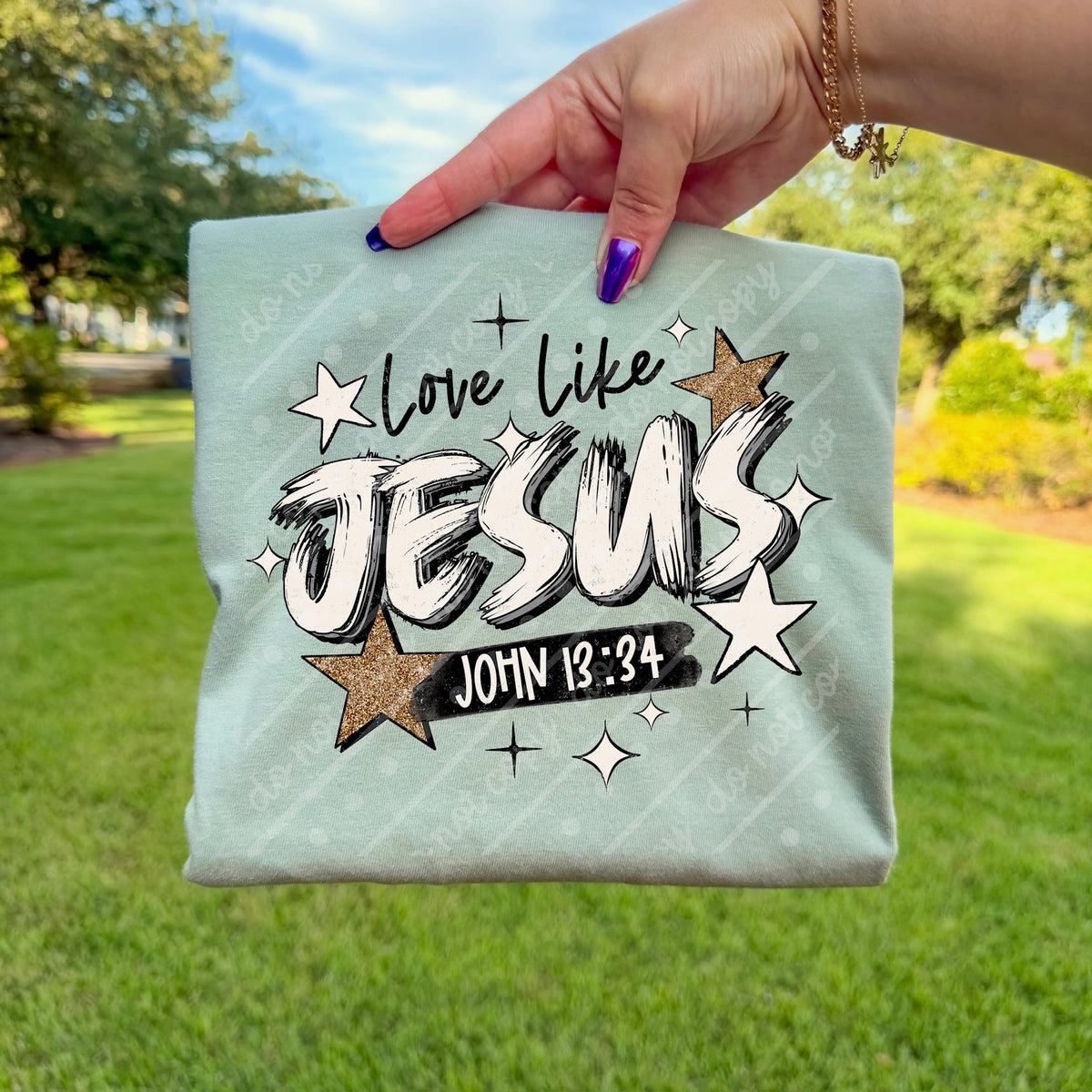 Love like jesus (scarlow) DTF transfer