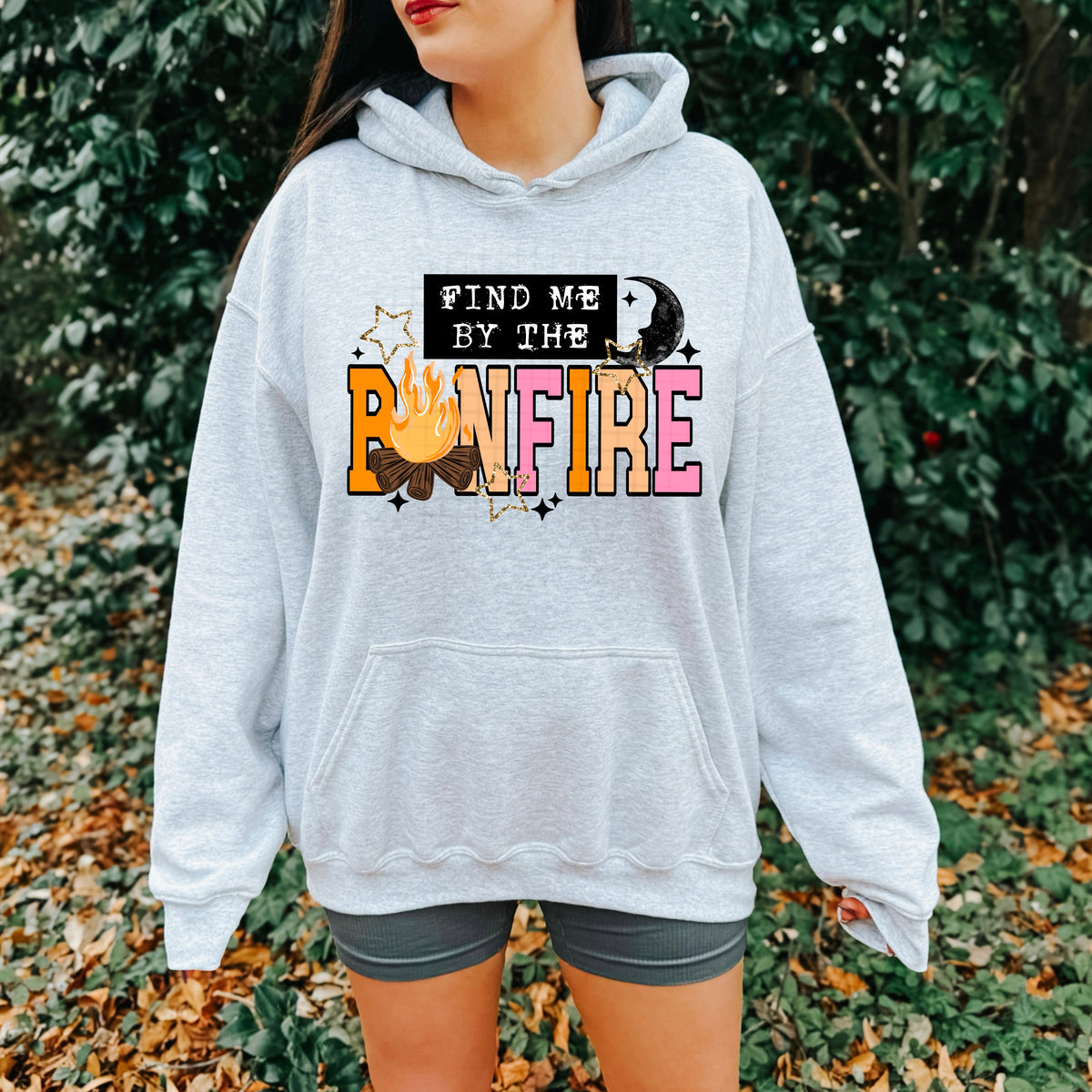 Find me by the bonfire (black) CSC DTF Transfer