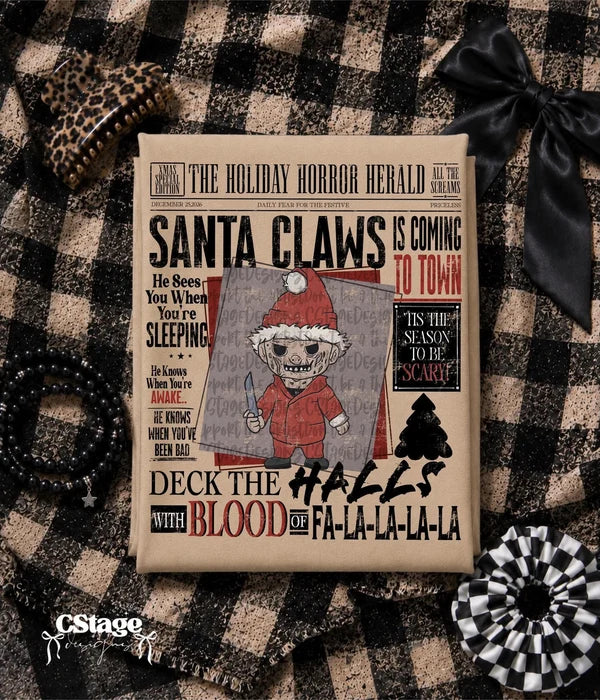 Santa claws FK in santa suit (Lyttle) DTF Transfer