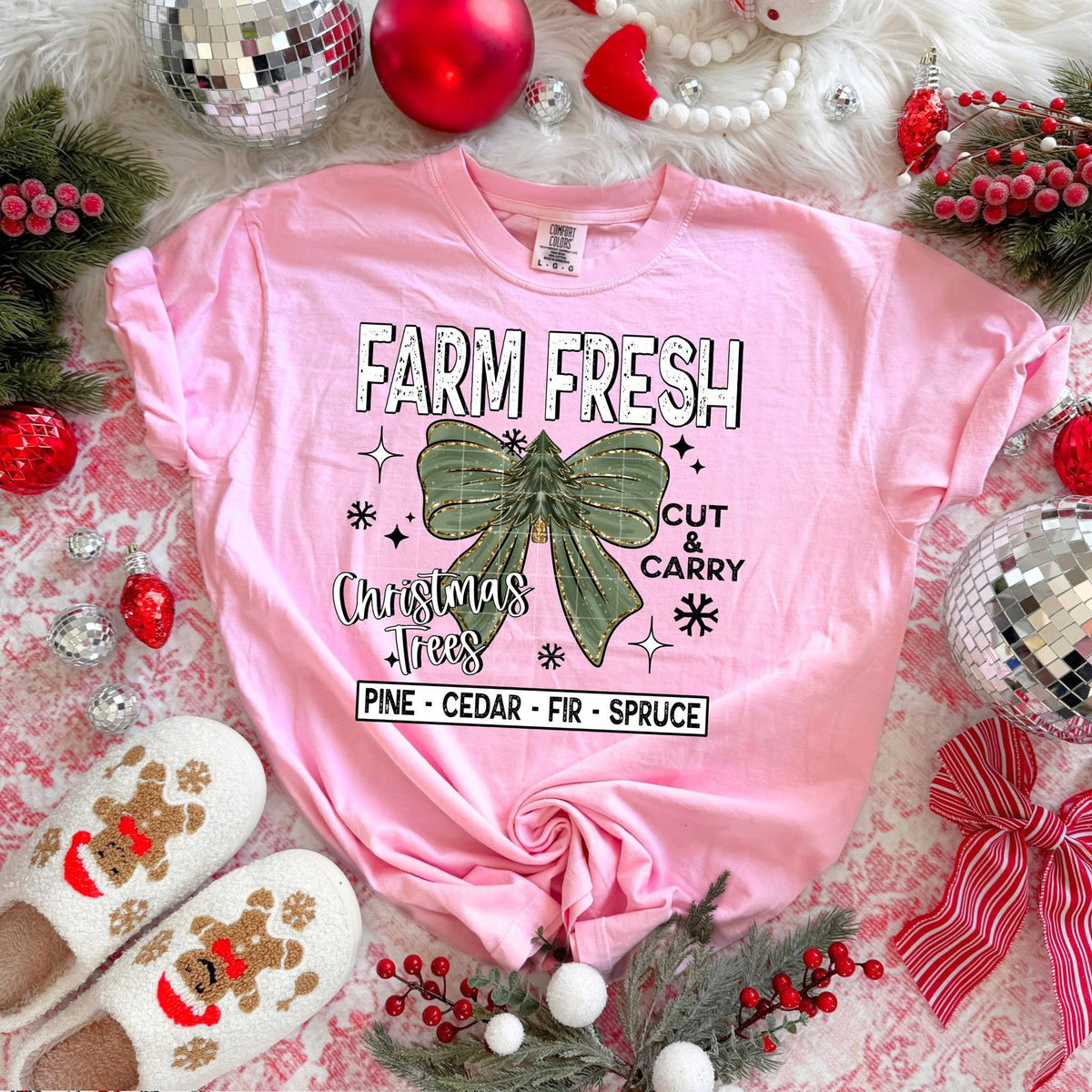 Farm Fresh Trees Bow CSC DTF Transfer