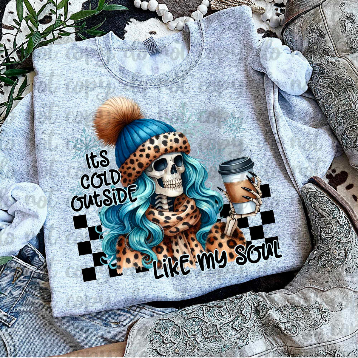 It’s cold outside like my soul (vintage) 60724 DTF transfer