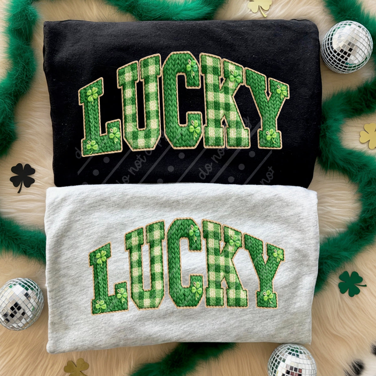 Lucky Varsity Font DTF transfer